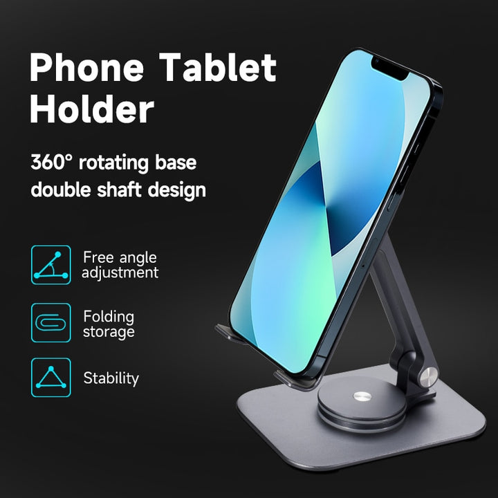 Metal Cell Phone Holder Stand 360° Rotation